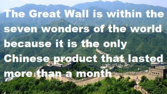 True Story About China Wall