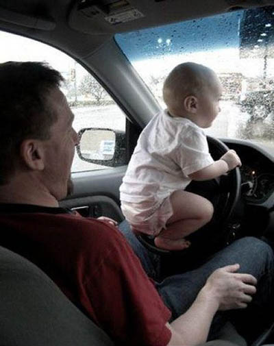 Dad! Let me Drive