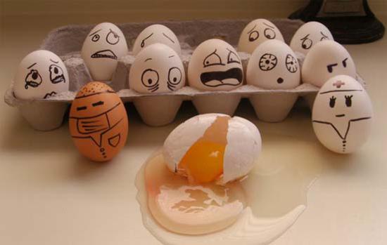 Frightened Egg