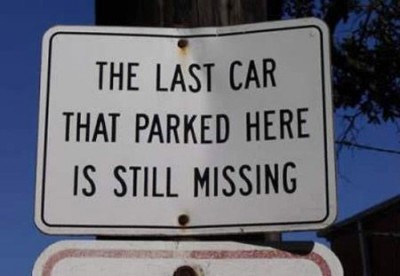 Funny Car Parking Board