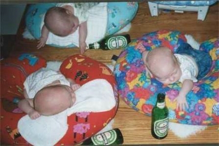 Funny Baby Pictures » Tired After Party