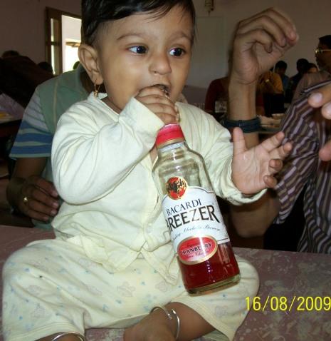 My Lovely Son With Bacardi Breezer