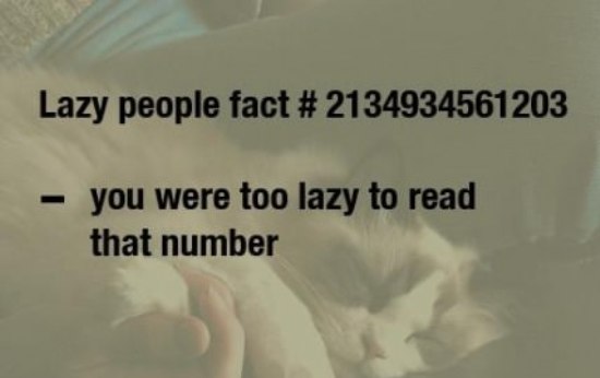 Lazy People