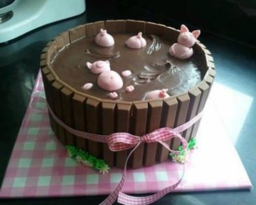 'Pigs In Mud' Cake
