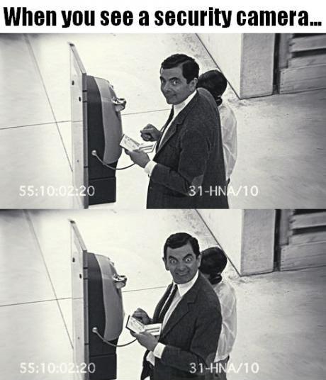 When You See A Security Camera