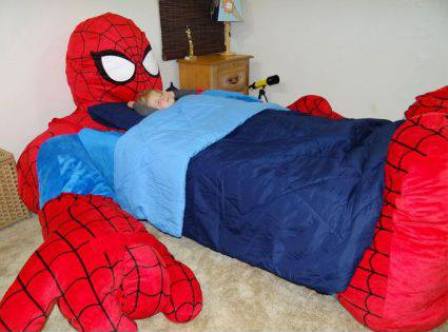 Funny Spiderman Bed