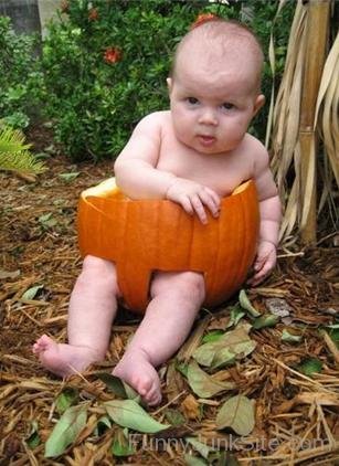 Baby in Pumpkin