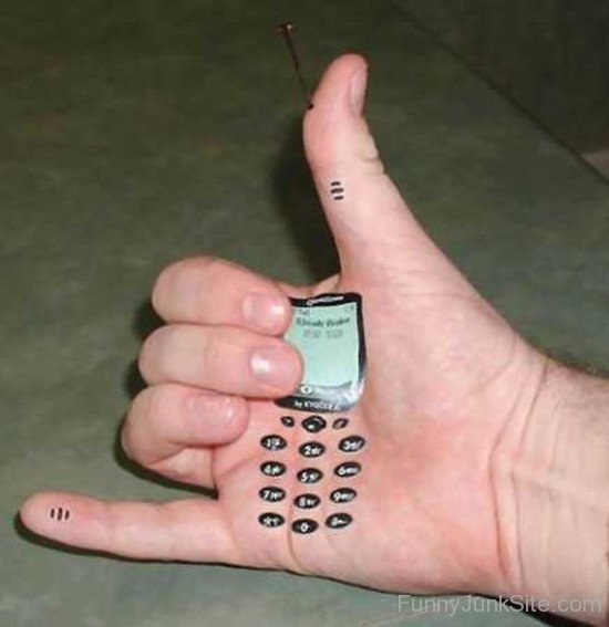 Funny Hand Phone