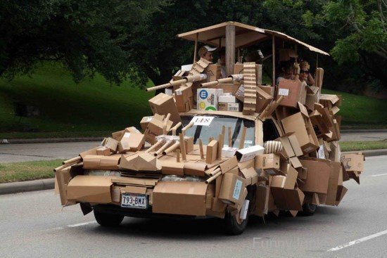 Funny Packed Car