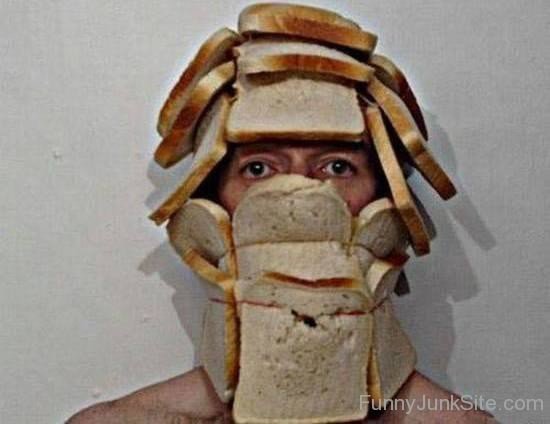 Bread Helmet Funny Image