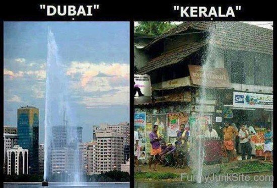 Compare Duabi Vs Kerala Photo
