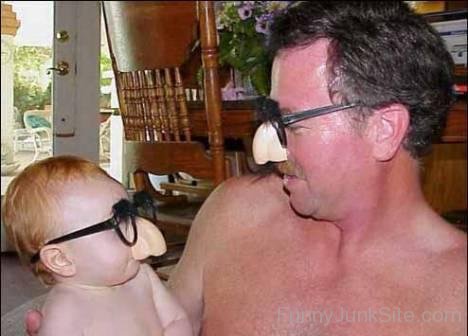 Funny Baby And Dad