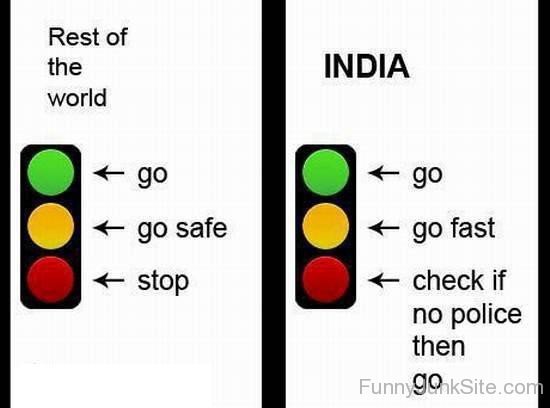 Funny Traffic Signals in India