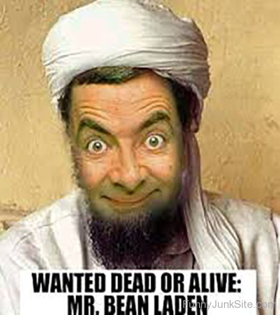 Funny Wanted Dead Or Alive Mr Bean