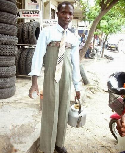 Man Wearing Long Trouser