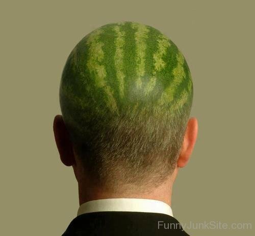 Watermelon Head Funny Image