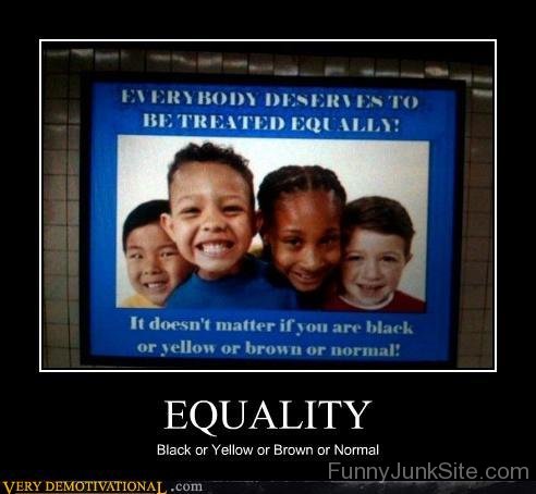Funny Poster Of Equality