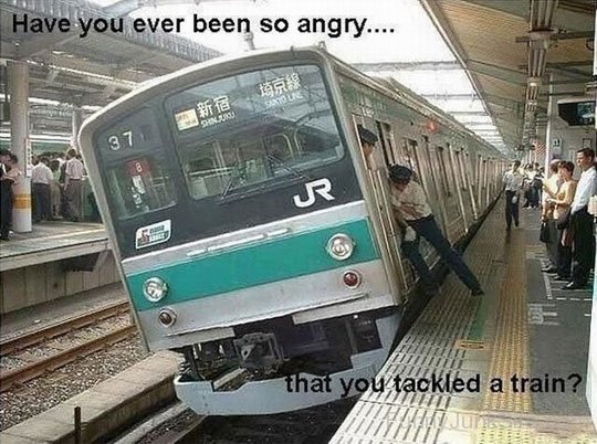 Funny Train Accident
