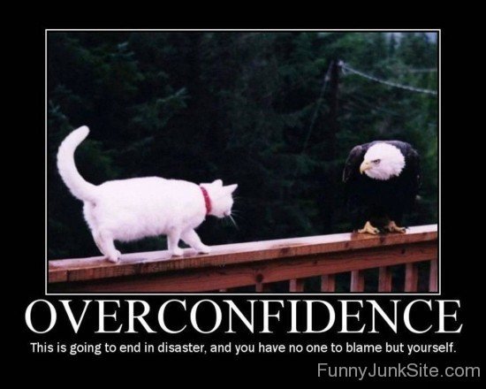 OverConfidence Funny Poster