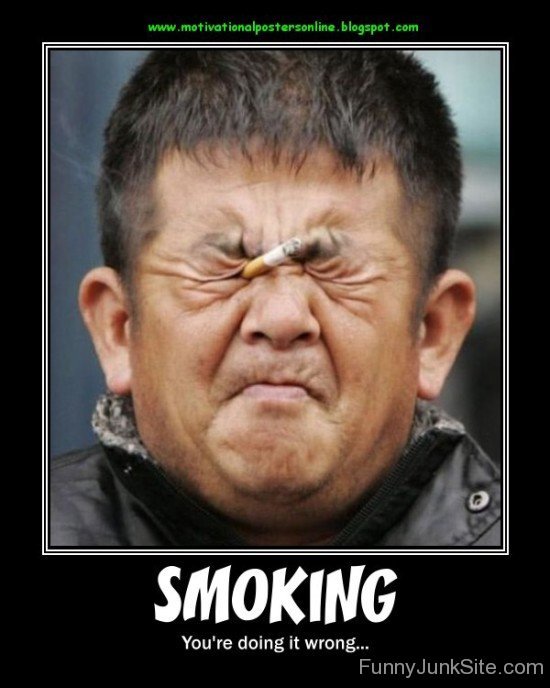 Smoking Funny Poster