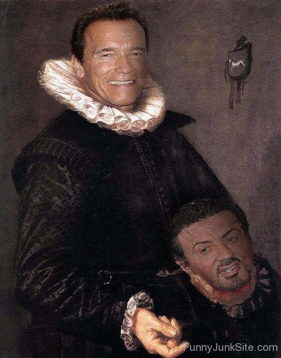 Arnold Schwarzenegger Funny Painting