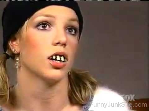 Britney Spears Funny Teeth