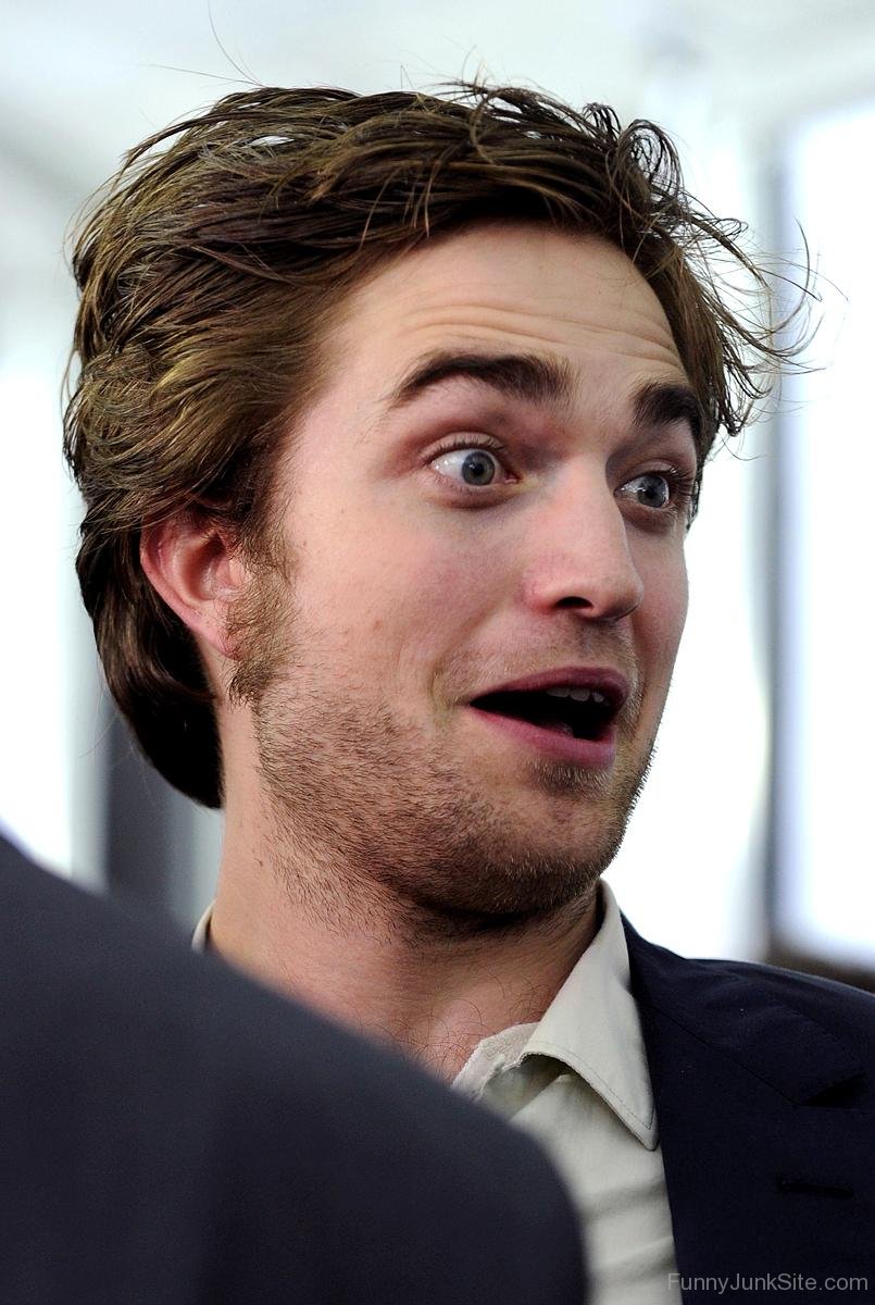 Funny Face Of Robert Pattinson.