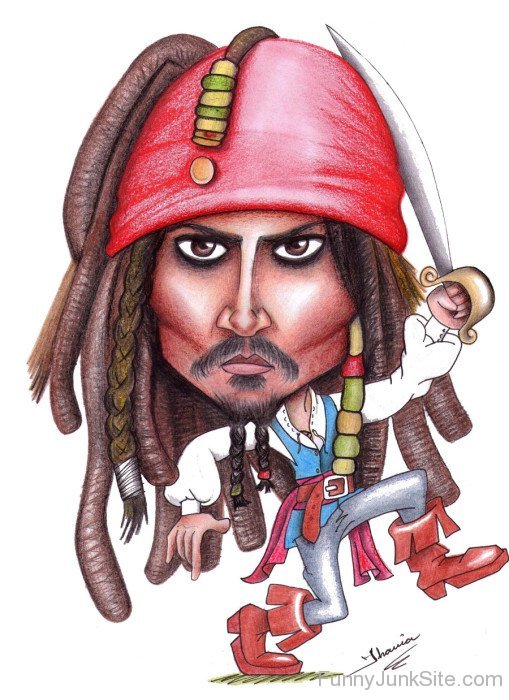 Funny Jack Sparrow Cartoon