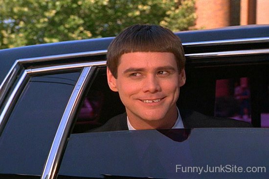 Funny Jim Carrey In Car