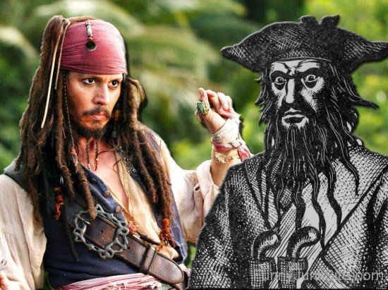 Jack Sparrow With Black Beard