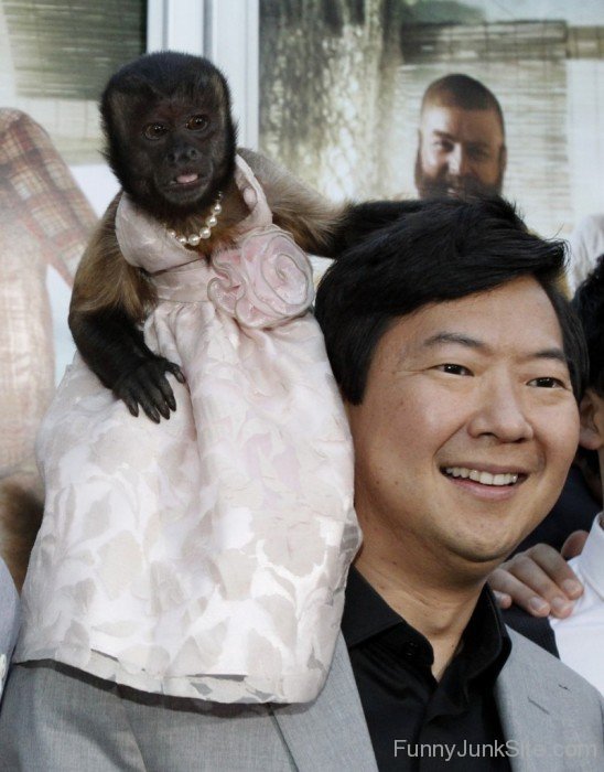 Ken Jeong Funny With Monkey