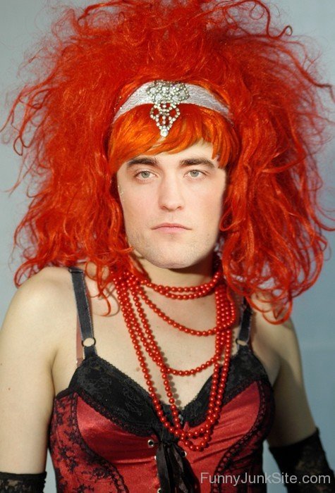 Robert Pattinson Dressed In Drag