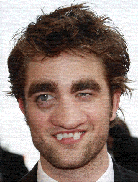 Robert Pattinson Face Fun