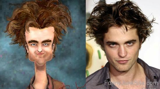 Robert Pattinson Funny Hairstyle