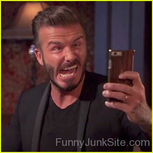 David Beckham Take Ultimate Ugly Selfie