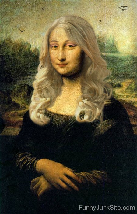 Funny Mona Lisa Photo