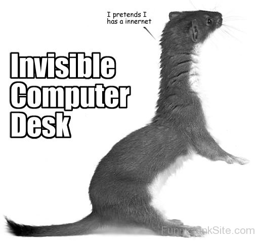 Invisible Computer Desk