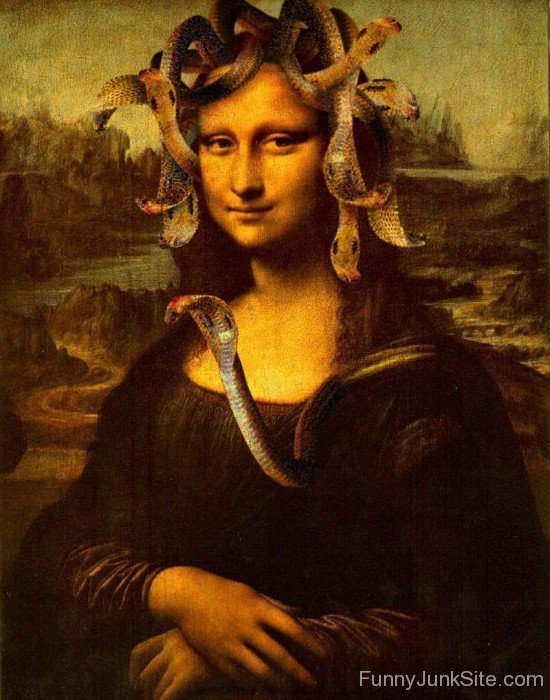 Mona Lisa Funny Head