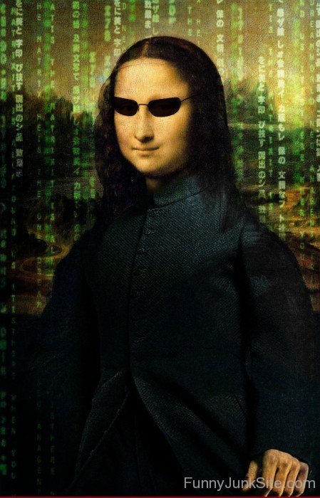 Mona Lisa Matrix Glasses