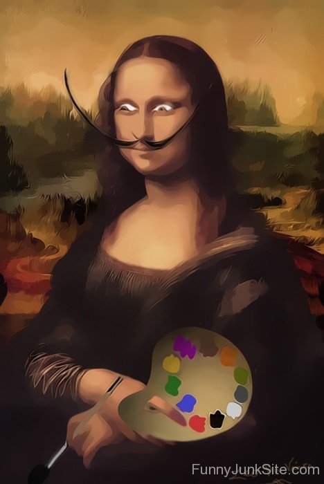 Mona Lisa With A Moustache