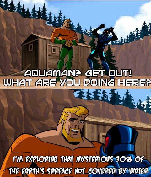 Aquaman Exploring The Earth's Surface