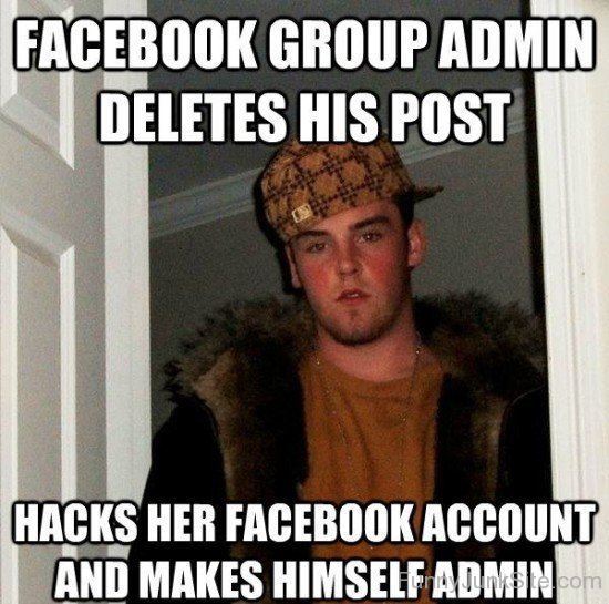 Facebook Group Admin Deletes His Post