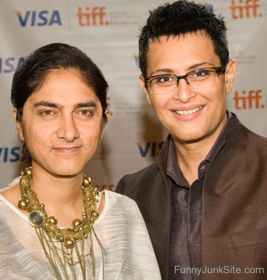 Kiran Rao With His Wife Aamir