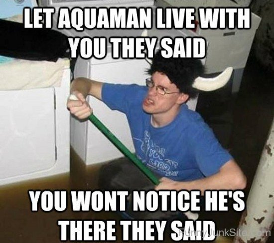 Let Aquaman Live With You They Said