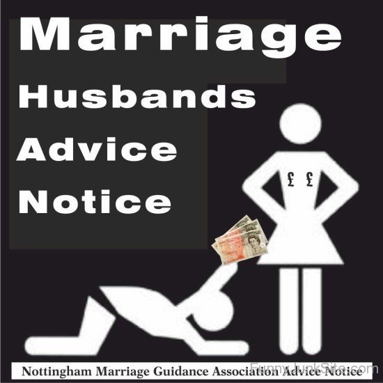Marriage Husbands Advice Notice
