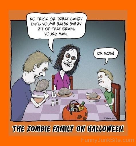 The Zombie Family On Halloween