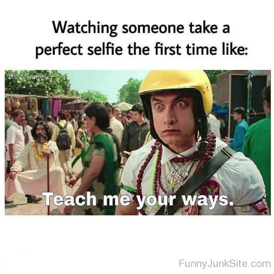 Watching Someone Take A Perfect Selfie