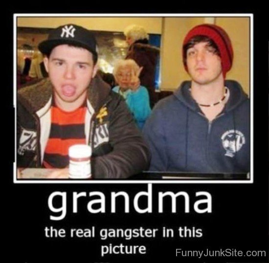 Grandma The Real Gangster-wm424