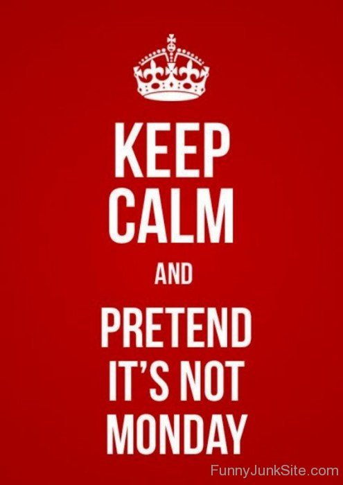 Keep Calm And Pretend It's Not Monday-bt942