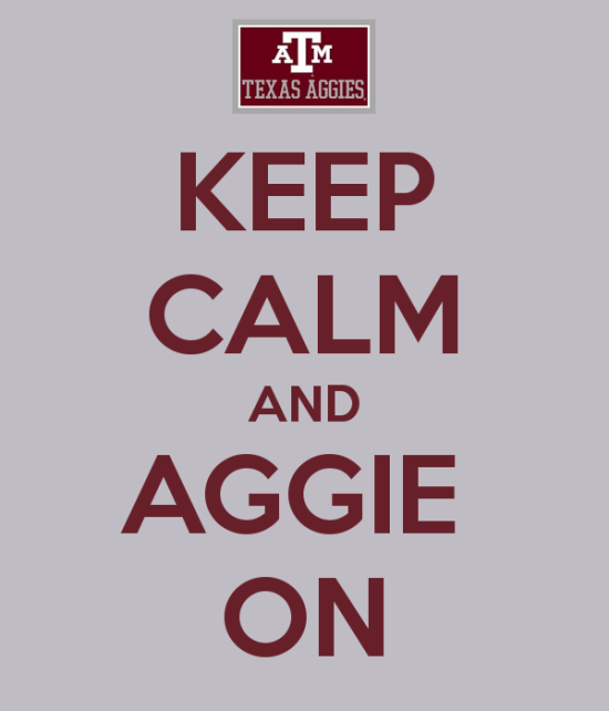 Keep Calm And Aggie On-ujy620